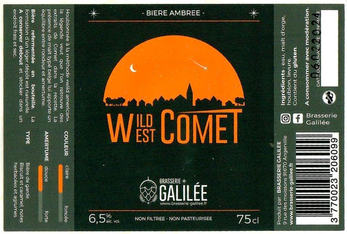 Etiquette BRASSERIE GALILEE 19