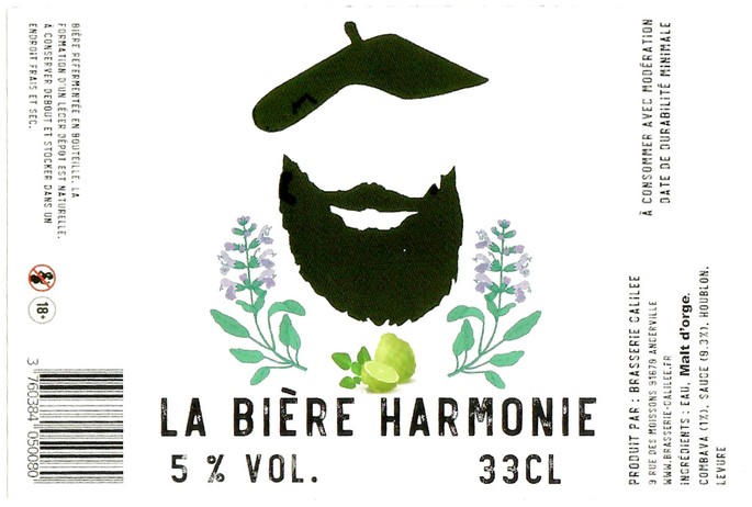 Etiquette BRASSERIE GALILEE 37