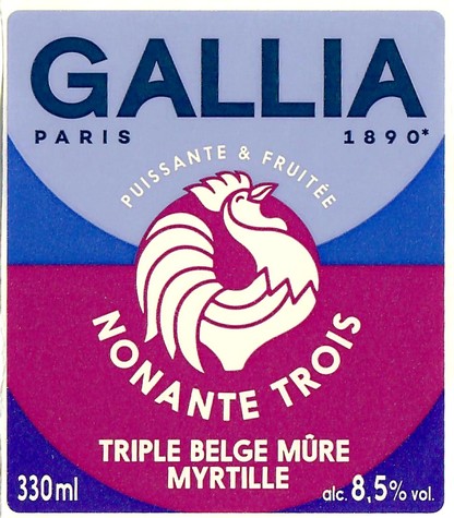 Etiquette BRASSERIE GALLIA 120