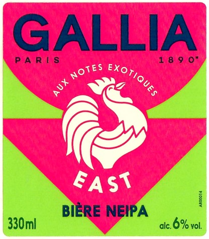 Etiquette BRASSERIE GALLIA 122