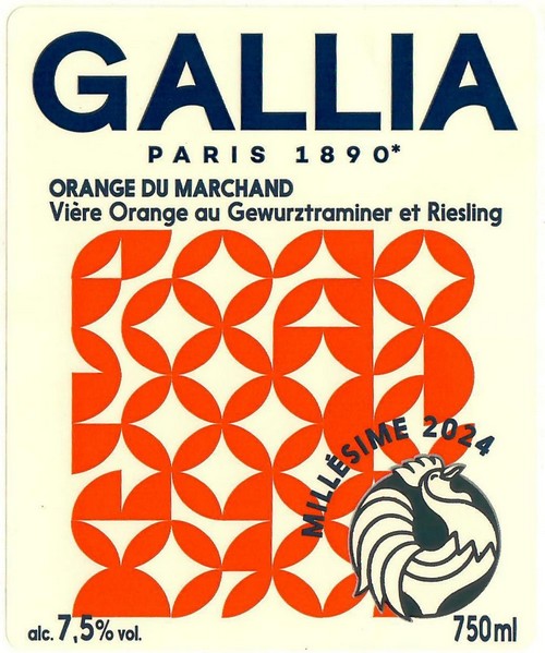 Etiquette BRASSERIE GALLIA 129