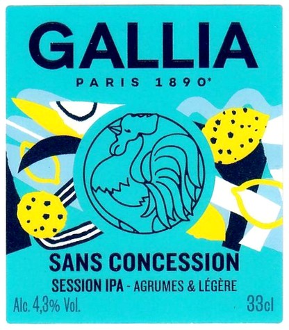 Etiquette BRASSERIE GALLIA 43