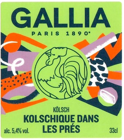 Etiquette BRASSERIE GALLIA 56