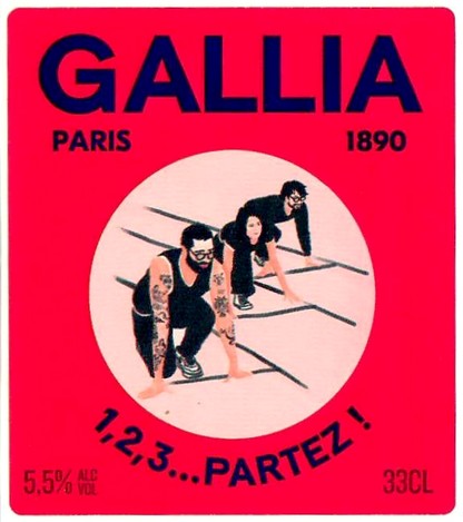 Etiquette BRASSERIE GALLIA 78