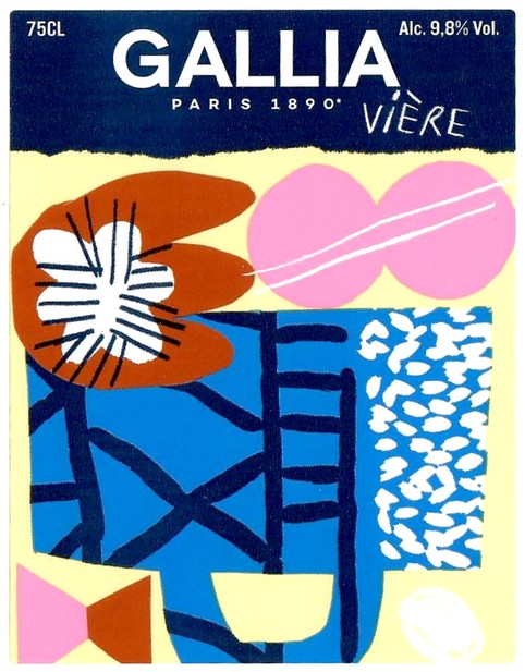 Etiquette BRASSERIE GALLIA 83