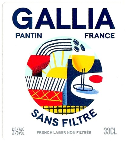 Etiquette BRASSERIE GALLIA 84