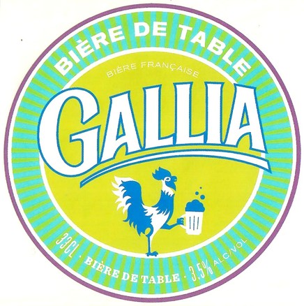 Etiquette BRASSERIE GALLIA 86