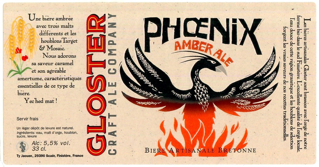 Etiquette BRASSERIE GLOSTER CRAFT ALE COMPANY 10