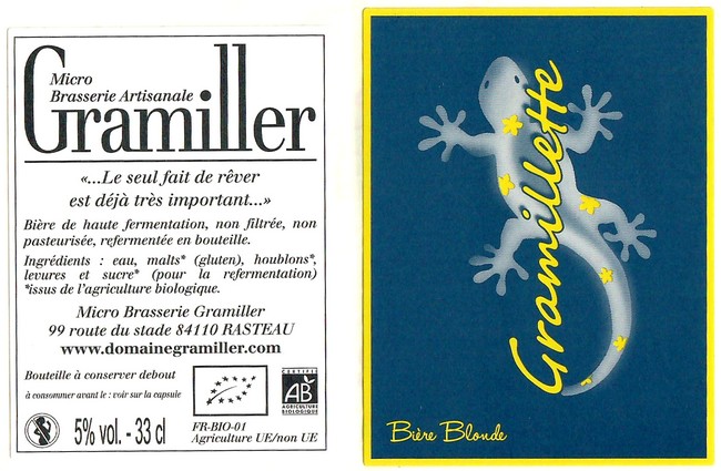Etiquette BRASSERIE GRAMILLER 02