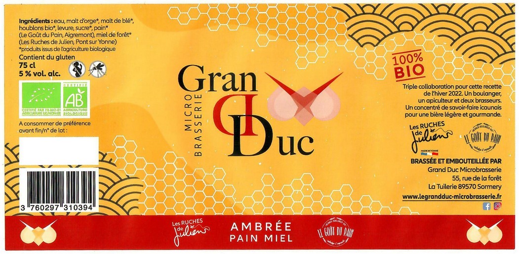 Etiquette BRASSERIE GRAND DUC 07