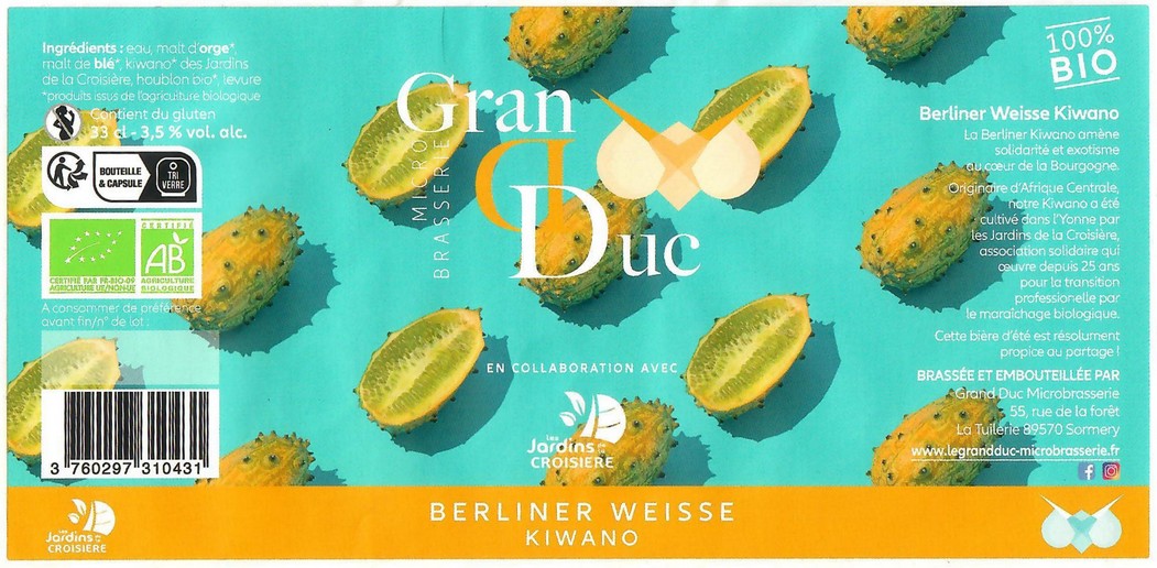 Etiquette BRASSERIE GRAND DUC 14