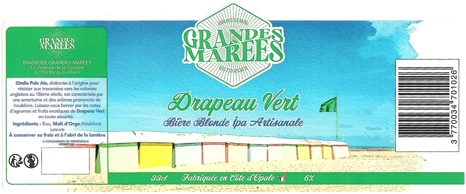 Etiquette BRASSERIE GRANDES MAREES 03