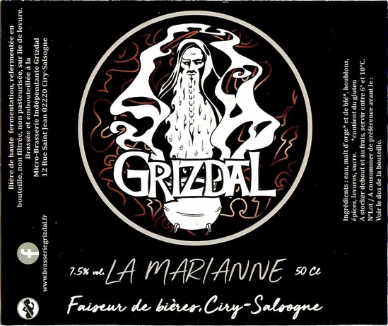 Etiquette BRASSERIE GRIZDAL 02