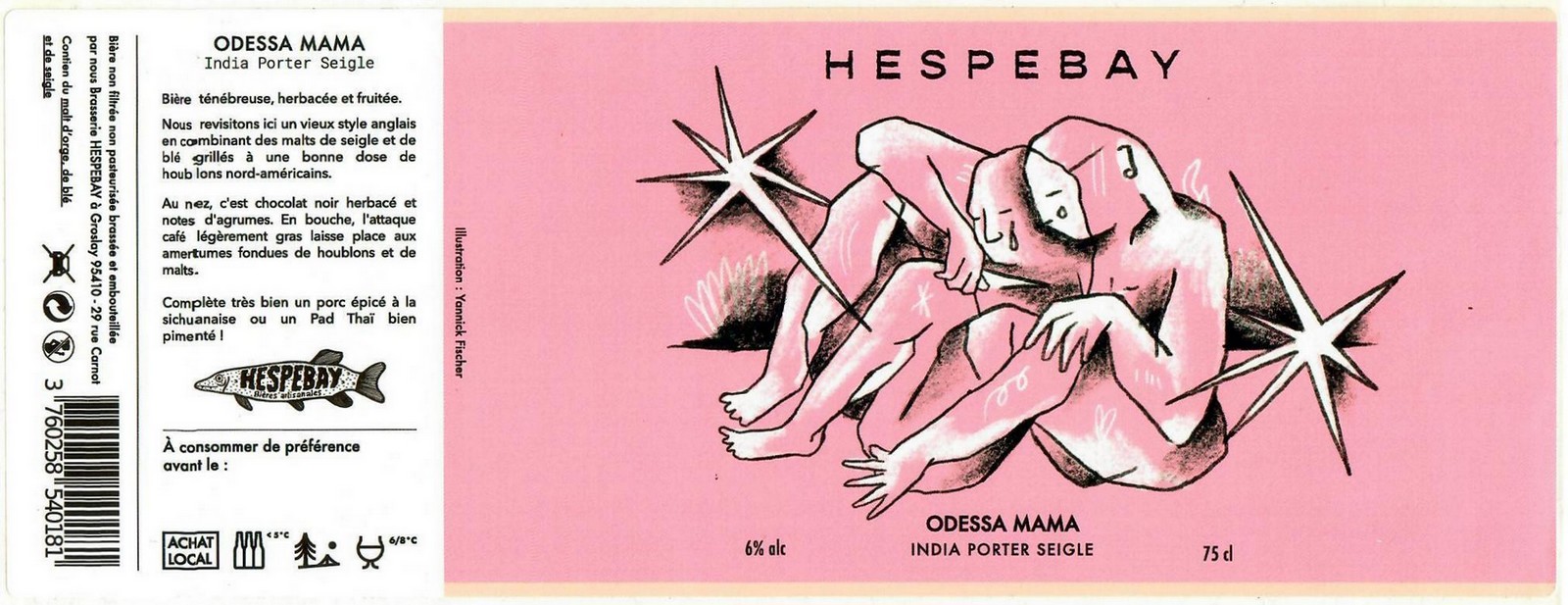 Etiquette BRASSERIE HESPEBAY 06