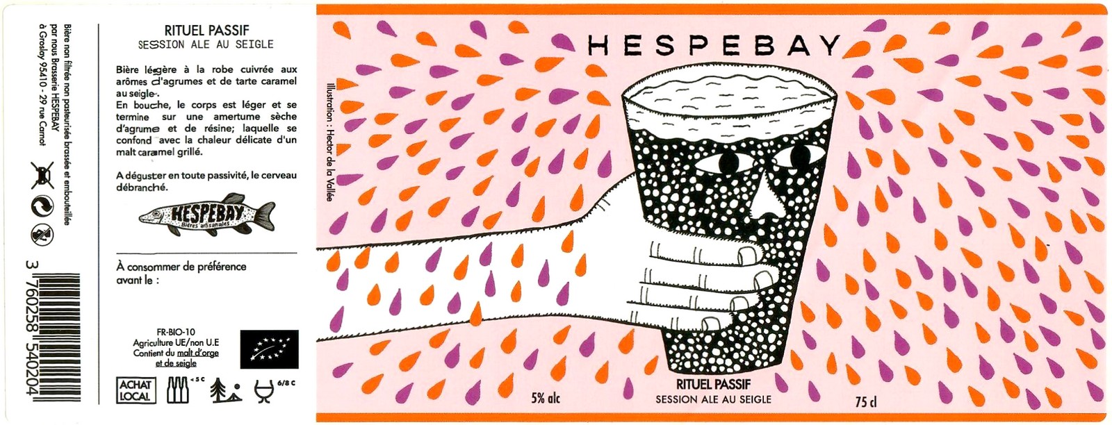 Etiquette BRASSERIE HESPEBAY 10
