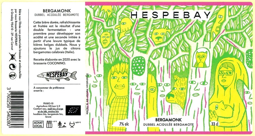 Etiquette BRASSERIE HESPEBAY 12
