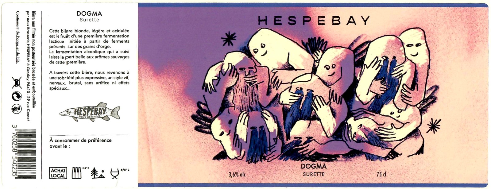 Etiquette BRASSERIE HESPEBAY 13