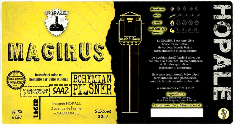 Etiquette BRASSERIE HOPALE 05