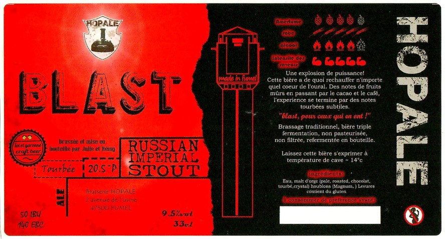 Etiquette BRASSERIE HOPALE 06