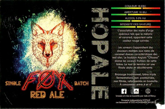 Etiquette BRASSERIE HOPALE 12