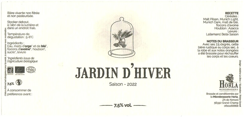 Etiquette BRASSERIE HORLA 01