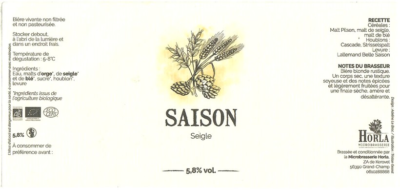 Etiquette BRASSERIE HORLA 05