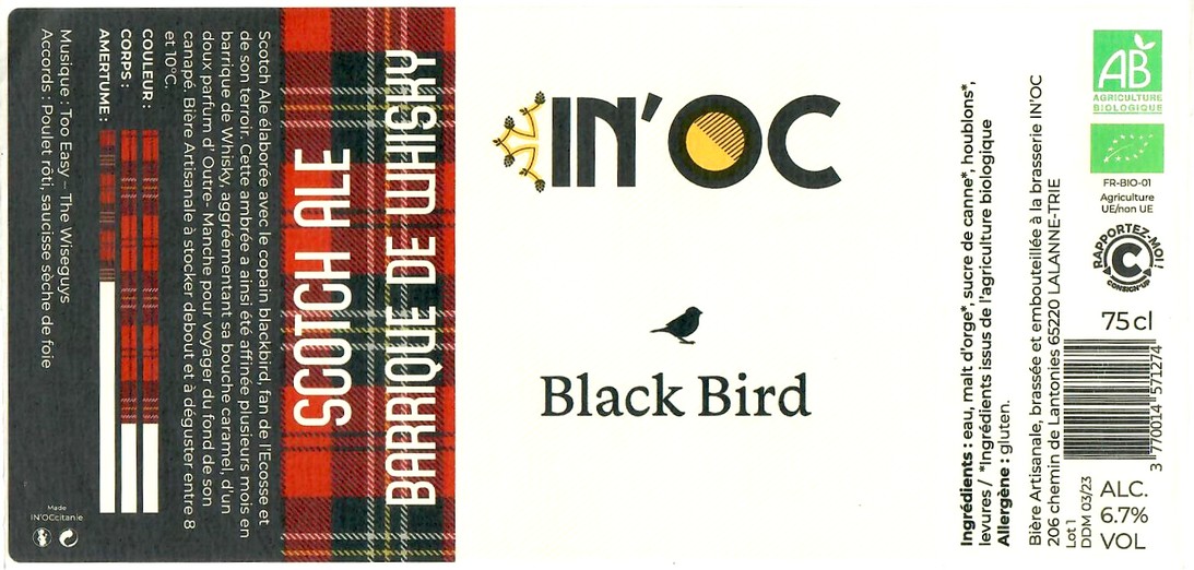 Etiquette BRASSERIE IN'OC 02