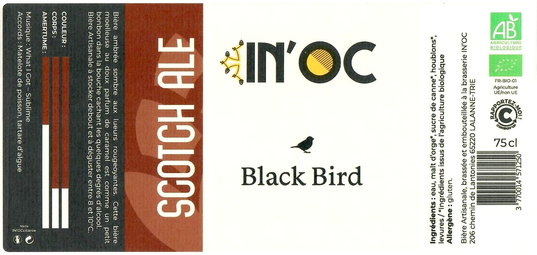 Etiquette BRASSERIE IN'OC 14