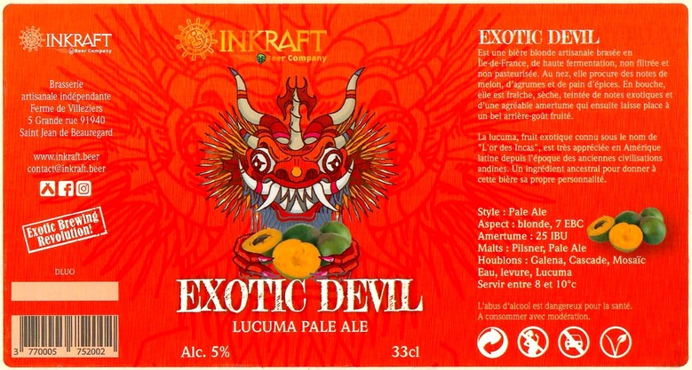 Etiquette BRASSERIE INKRAFT 01