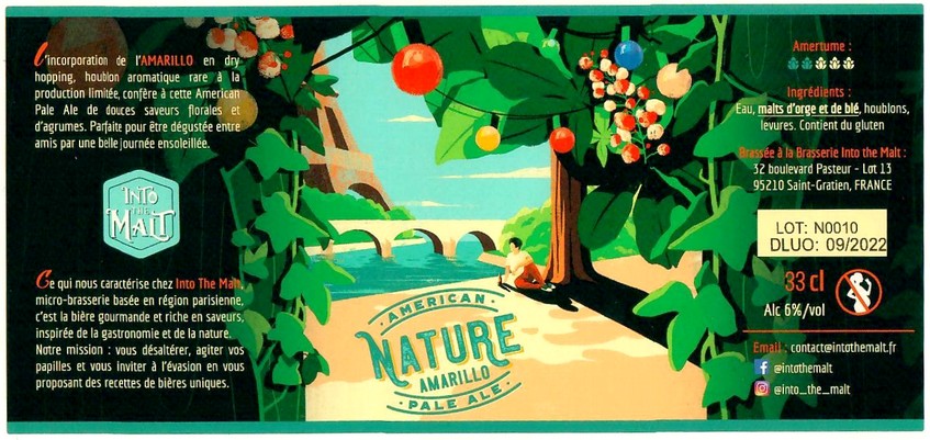 Etiquette BRASSERIE INTO THE MALT 03