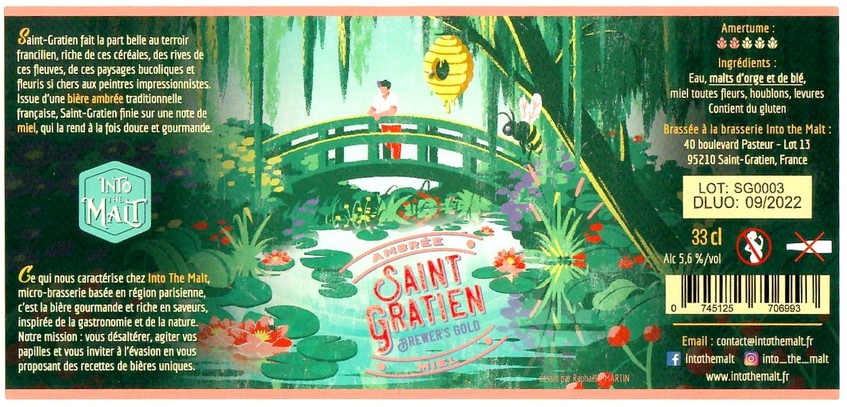 Etiquette BRASSERIE INTO THE MALT 05