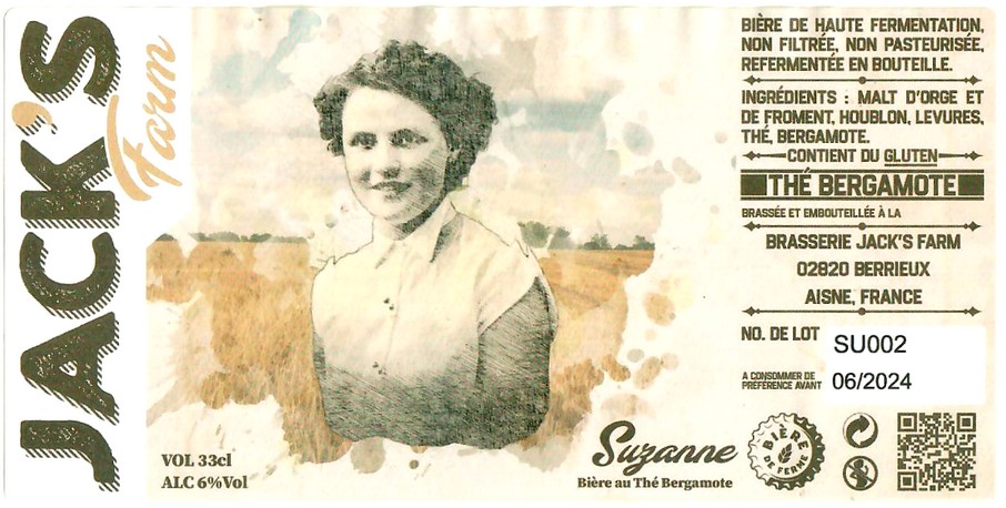 Etiquette BRASSERIE JACK'S FARM 01