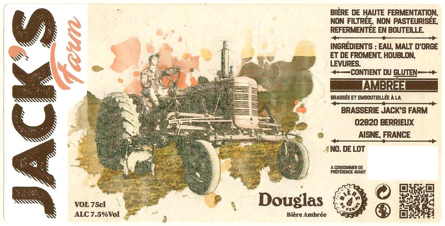 Etiquette BRASSERIE JACK'S FARM 08