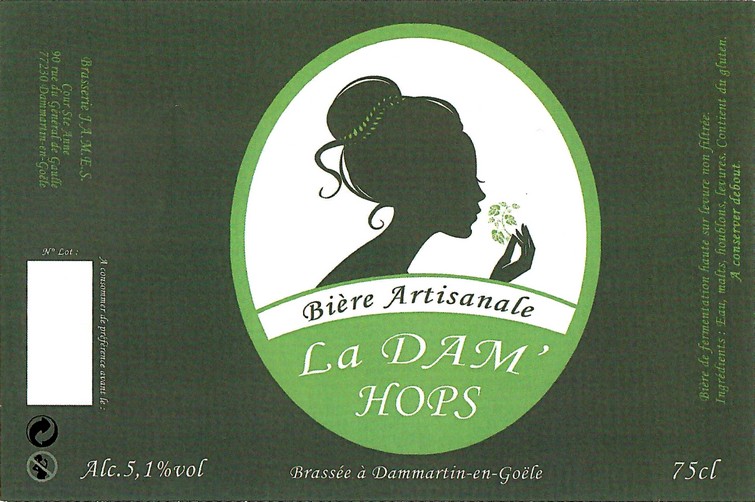 Etiquette BRASSERIE JAMES 14