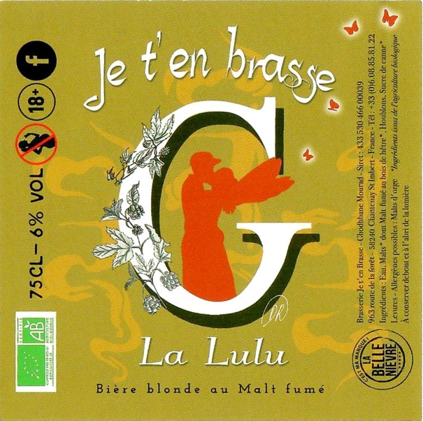 Etiquette BRASSERIE JE T'EN BRASSE 01