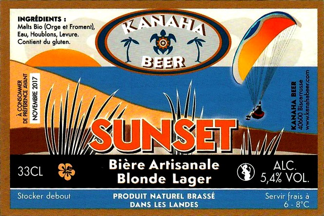 etiquette BRASSERIE KANAHA BEER 35