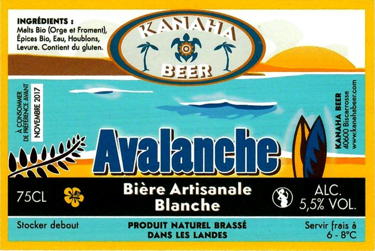 etiquette BRASSERIE KANAHA BEER 36