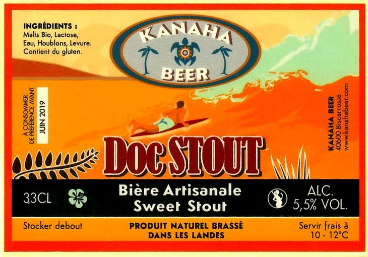 etiquette BRASSERIE KANAHA BEER 38