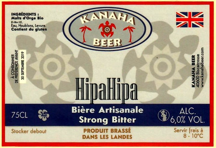etiquette BRASSERIE KANAHA BEER 42