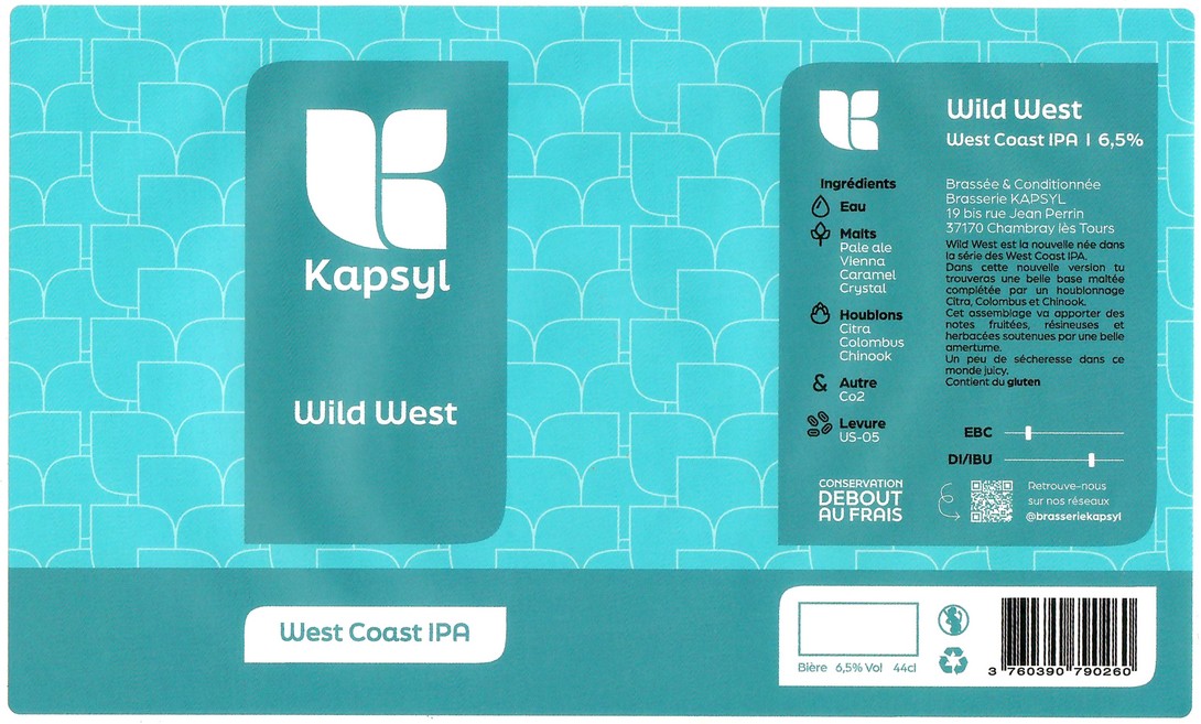 Etiquette BRASSERIE KAPSYL 16