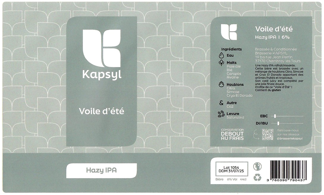 Etiquette BRASSERIE KAPSYL 22