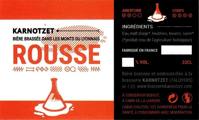 Etiquette BRASSERIE KARNOTZET 10