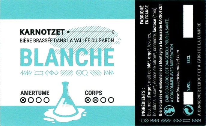 Etiquette BRASSERIE KARNOTZET 17