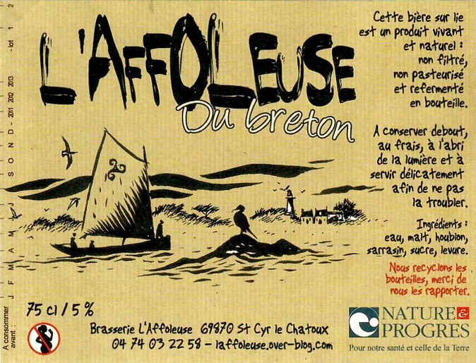 etiquette BRASSERIE L'AFFOLEUSE 11