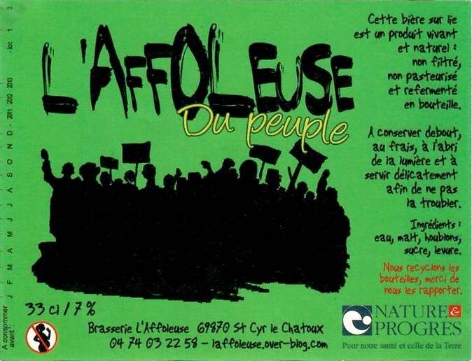 etiquette BRASSERIE L'AFFOLEUSE 12