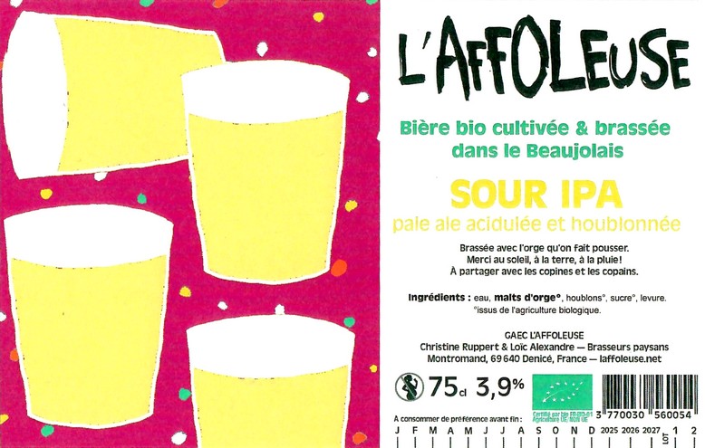 Etiquette BRASSERIE L'AFFOLEUSE 23