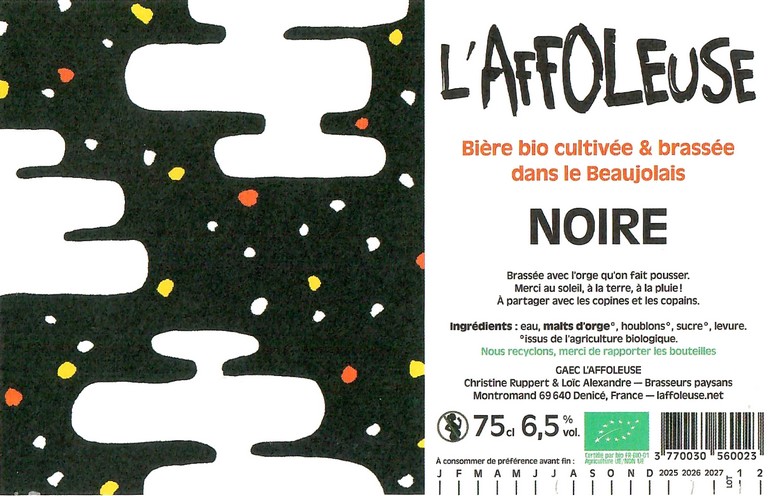 Etiquette BRASSERIE L'AFFOLEUSE 24