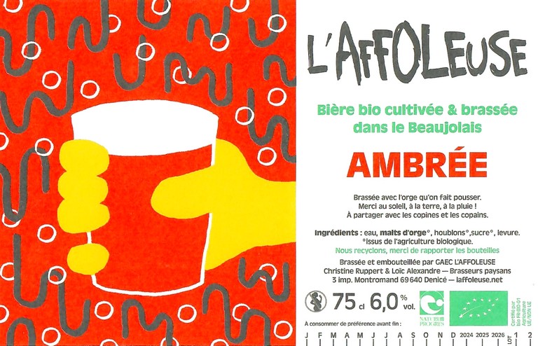 Etiquette BRASSERIE L'AFFOLEUSE 25