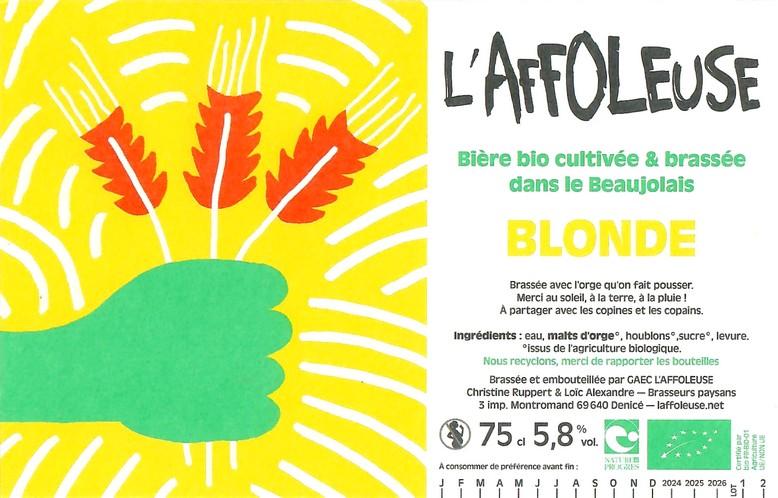 Etiquette BRASSERIE L'AFFOLEUSE 27