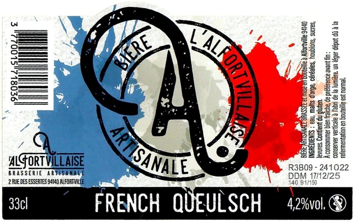 Etiquette BRASSERIE L'ALFORTVILLAISE 12